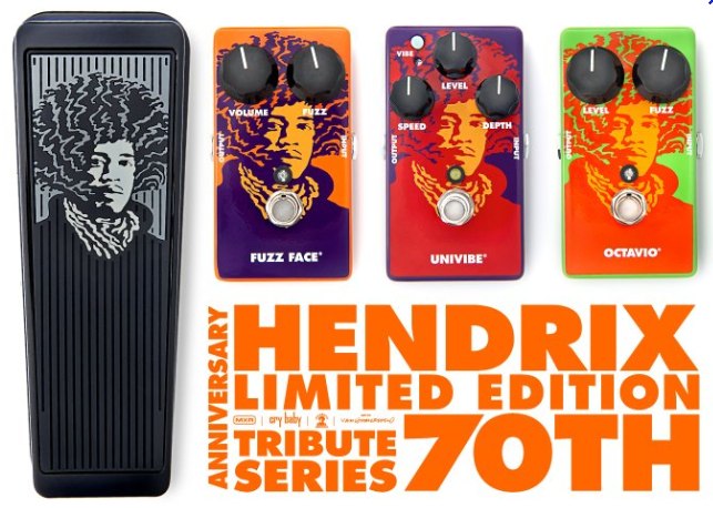 Dunlop Jimi Hendrix 70th Anniversary Tribute Series Pedals